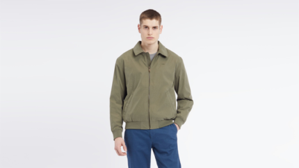 Microtwill Relaxed Bomber Jacket