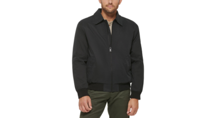 Microtwill Relaxed Laydown Collar Bomber